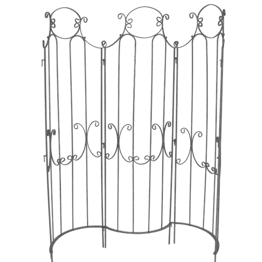 Paraventgitter "Peter und Paul" rund