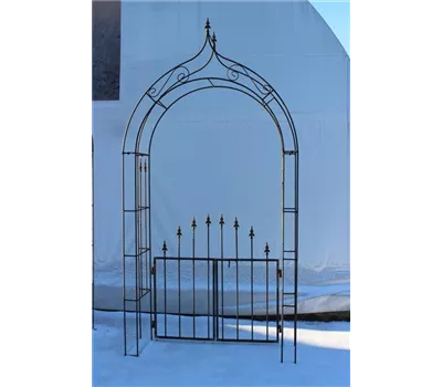 Rosenbogen 'St. Denis' mit Türchen Rosenbogen 'St. Denis' mit Türchen