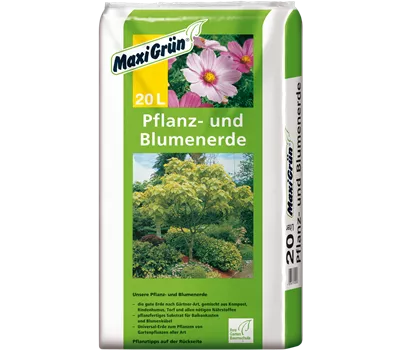 Pflanzerde und Blumenerde, Maxigrün Pflanzerde und Blumenerde, Maxigrün