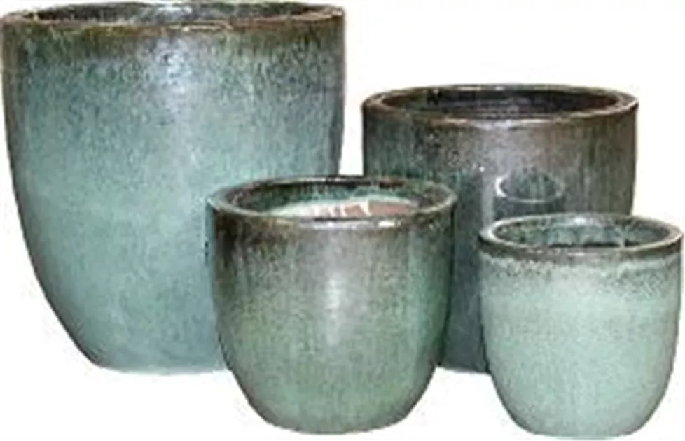 Topf, glasiert GK3186, jade