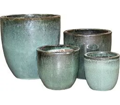 Topf, glasiert GK3186, jade