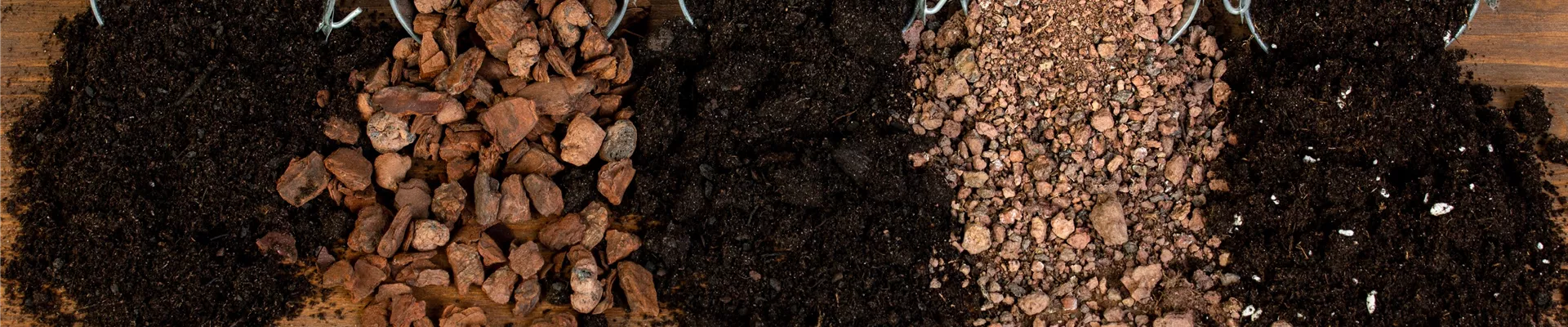 Verschiedene Sorten von Erde