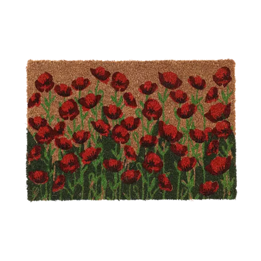 Kokos-Türmatte mit Mohn