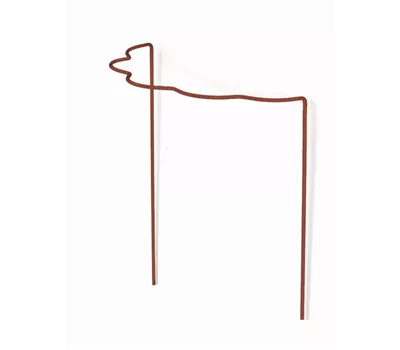 Peacock Strauchstütze Wellenform, rost