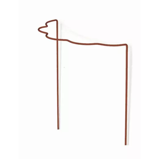 Peacock Strauchstütze Wellenform, rost