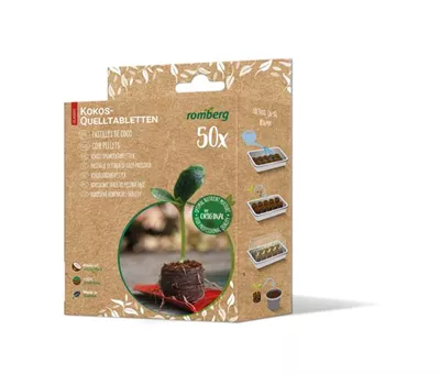 Kokos-Quelltabletten, 36 mm Ø FS Kokos-Quelltabletten, 36 mm Ø FS