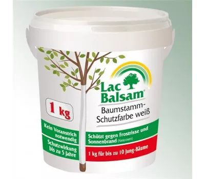 Lac-Balsam Baumstamm-Schutzfarbe weiss Lac-Balsam Baumstamm-Schutzfarbe weiss