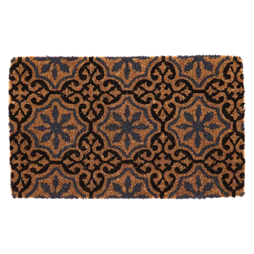 Kokos - Türmatte mit Rosetten