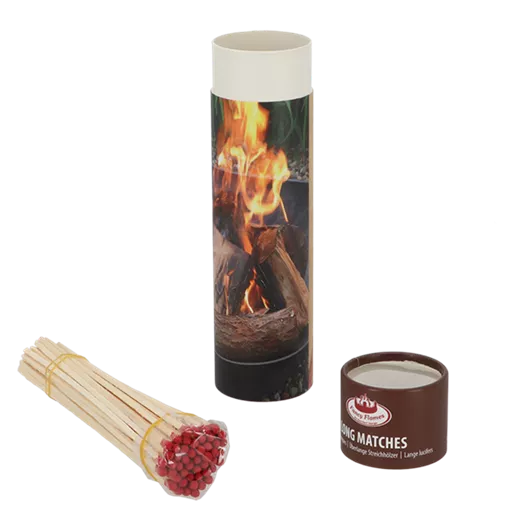 Lange Streichhölzer in Köcher