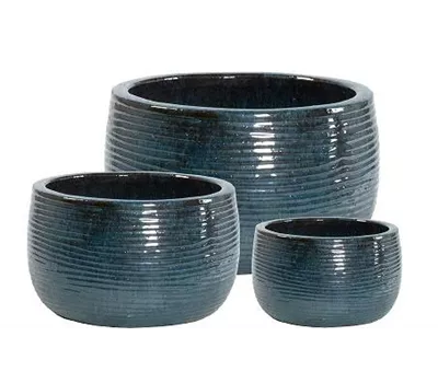 Schale glasiert GK3076, oceanblue Schale glasiert GK3076, oceanblue