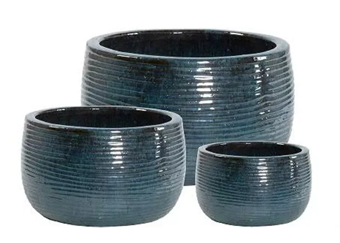 Schale glasiert GK3076, oceanblue