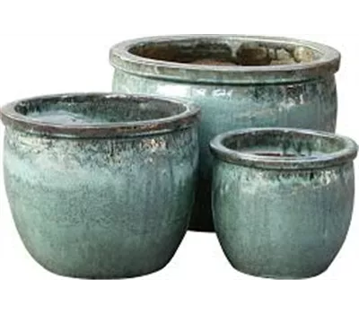 Topf, glasiert GK3185, jade Topf, glasiert GK3185, jade
