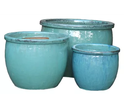 Topf, glasiert GK3185, ocean blue Topf, glasiert GK3185, ocean blue