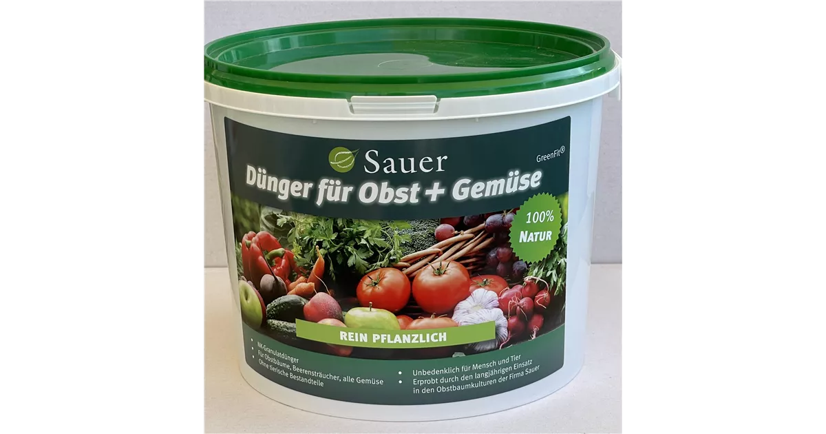 Sauer BioDnger f. Obst+Gemse m.Calcium