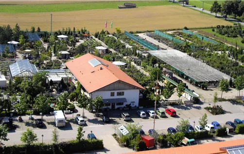 Luftbild Garten Baumschule Sauer An der Olympiastr.1 82418 Murnau